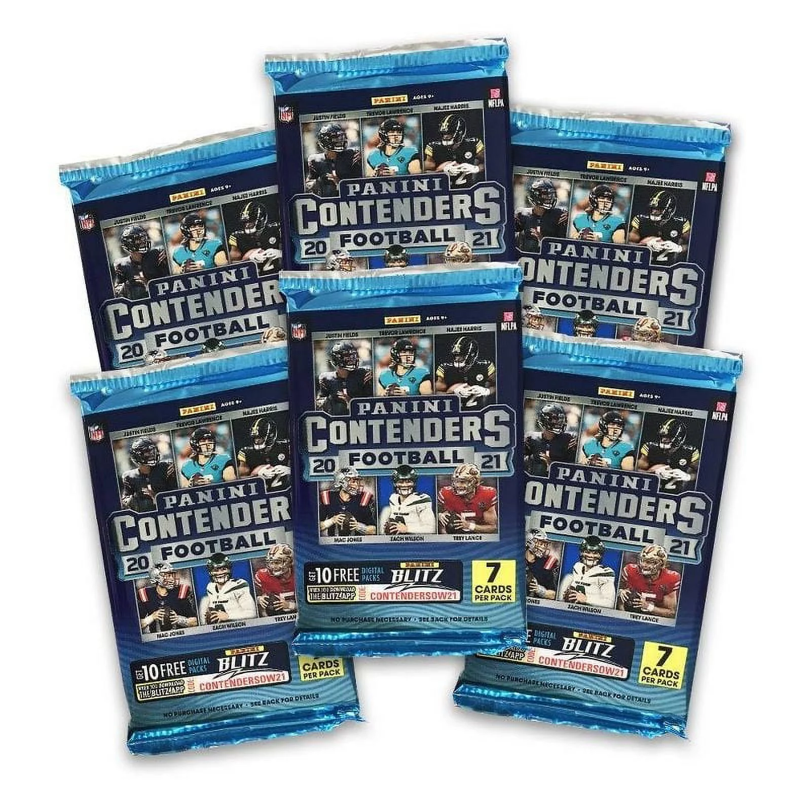 21 Panini Contenders Football Blaster Box Trading Cards