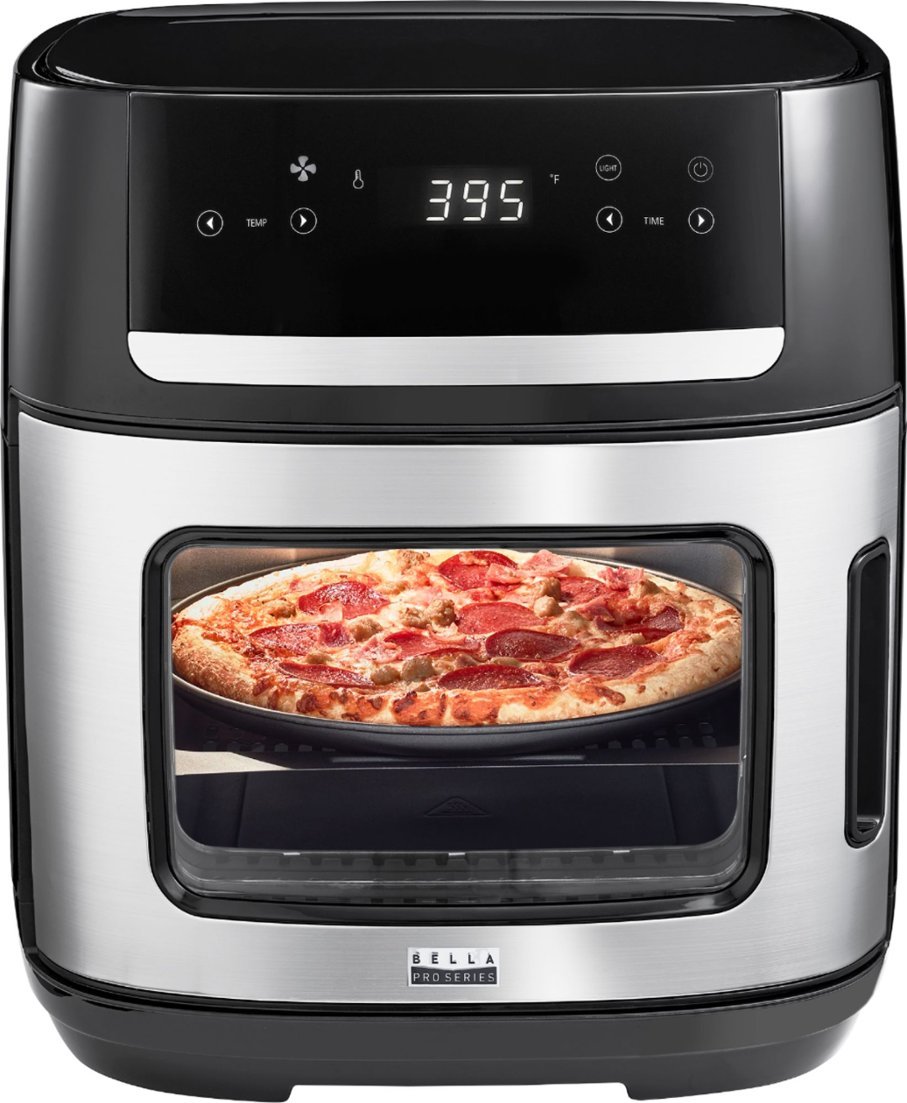 Bella Pro Series - 12.6-qt. Digital Air Fryer Oven - Stainless Steel