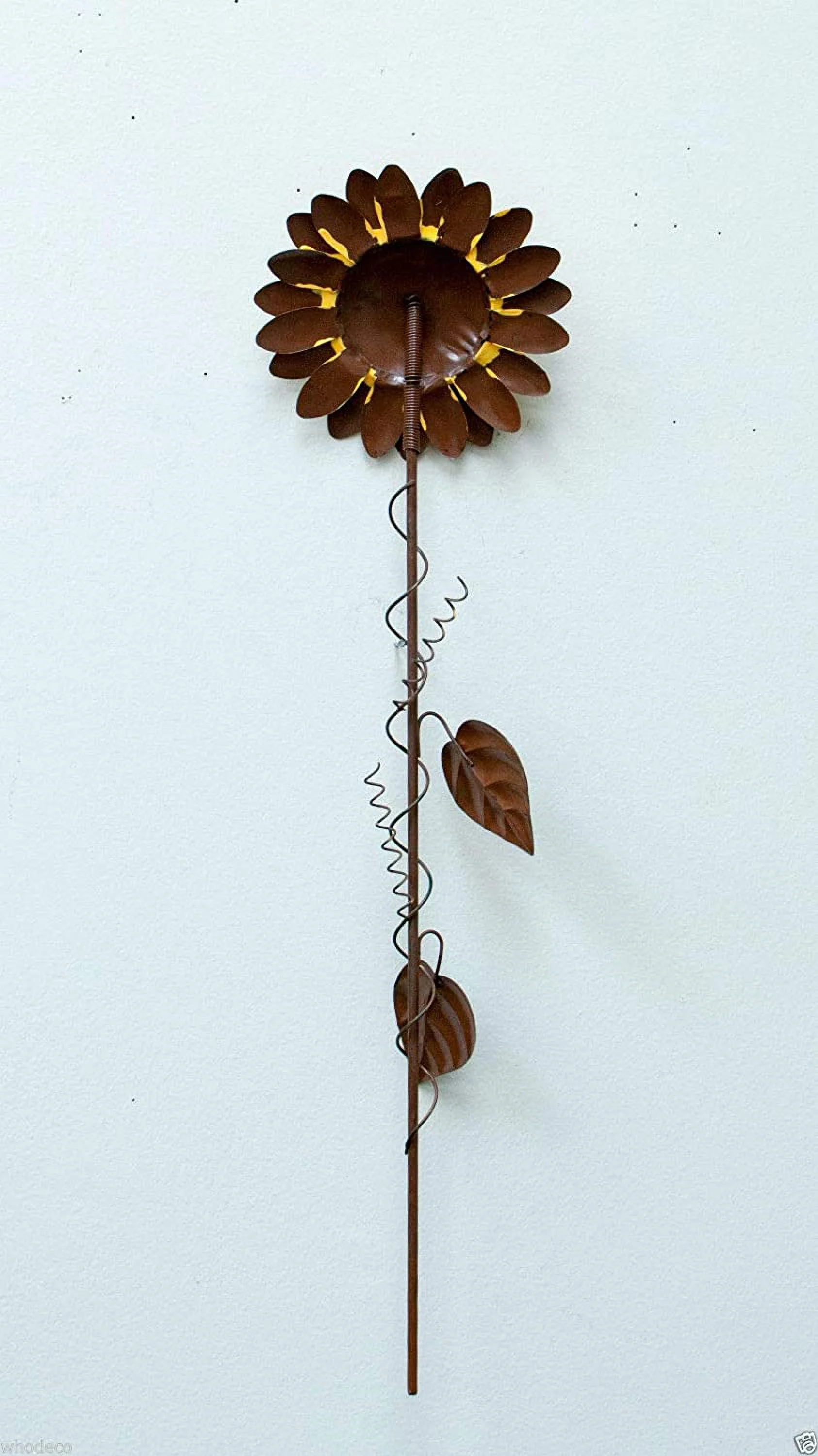 Vintage Metal Sunflower Garden Stakes Metal Garden Yard Lawn Patio Decor Sunflower Decorations Indoor Outdoor 21''