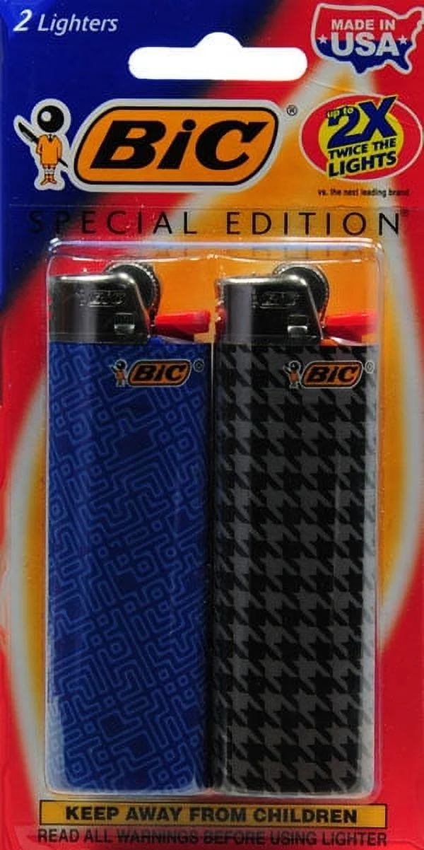 BiC Special Edition Geometrics Lighter Series, 2 Count
