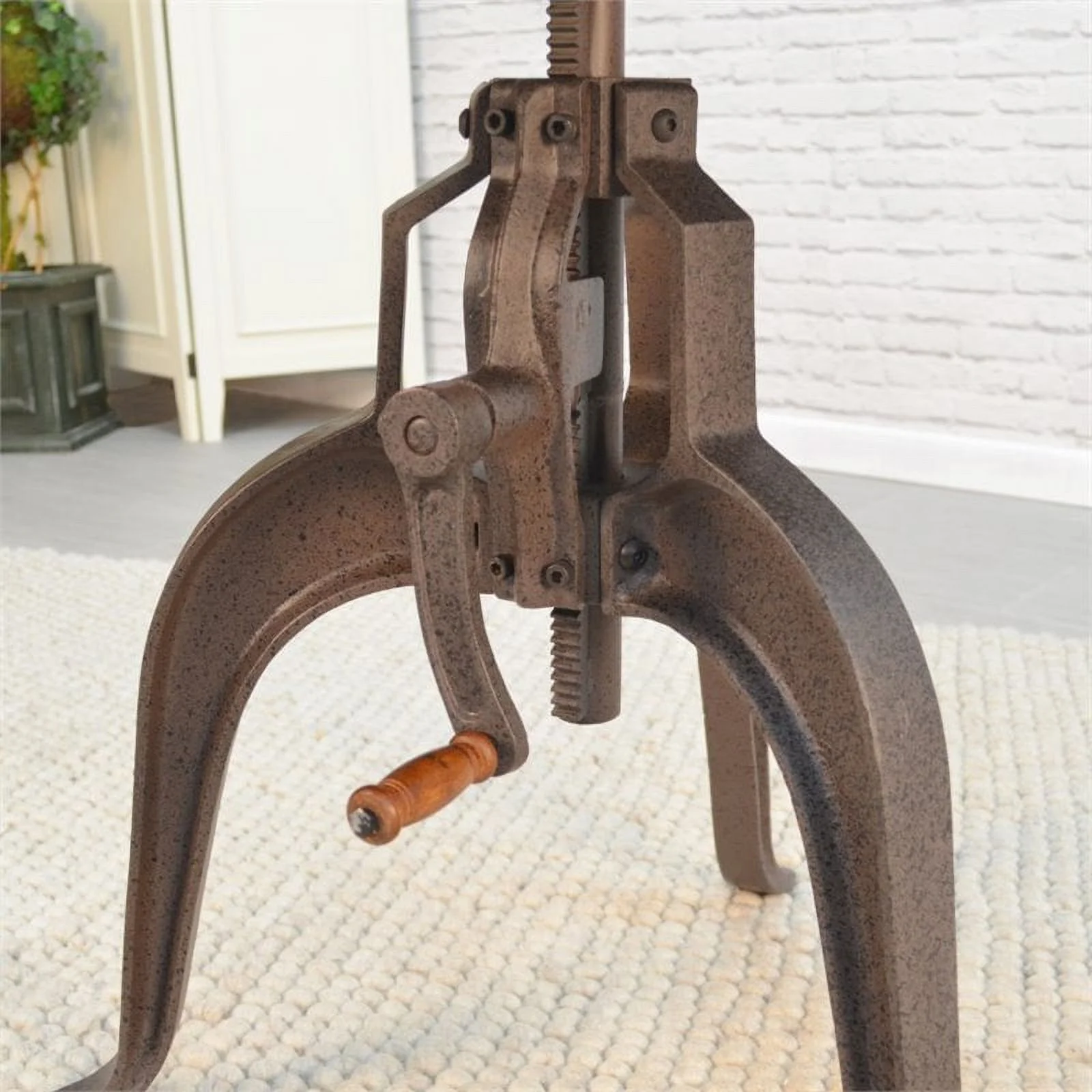 Carolina Classics Mundra Adjustable Crank Table Industrial