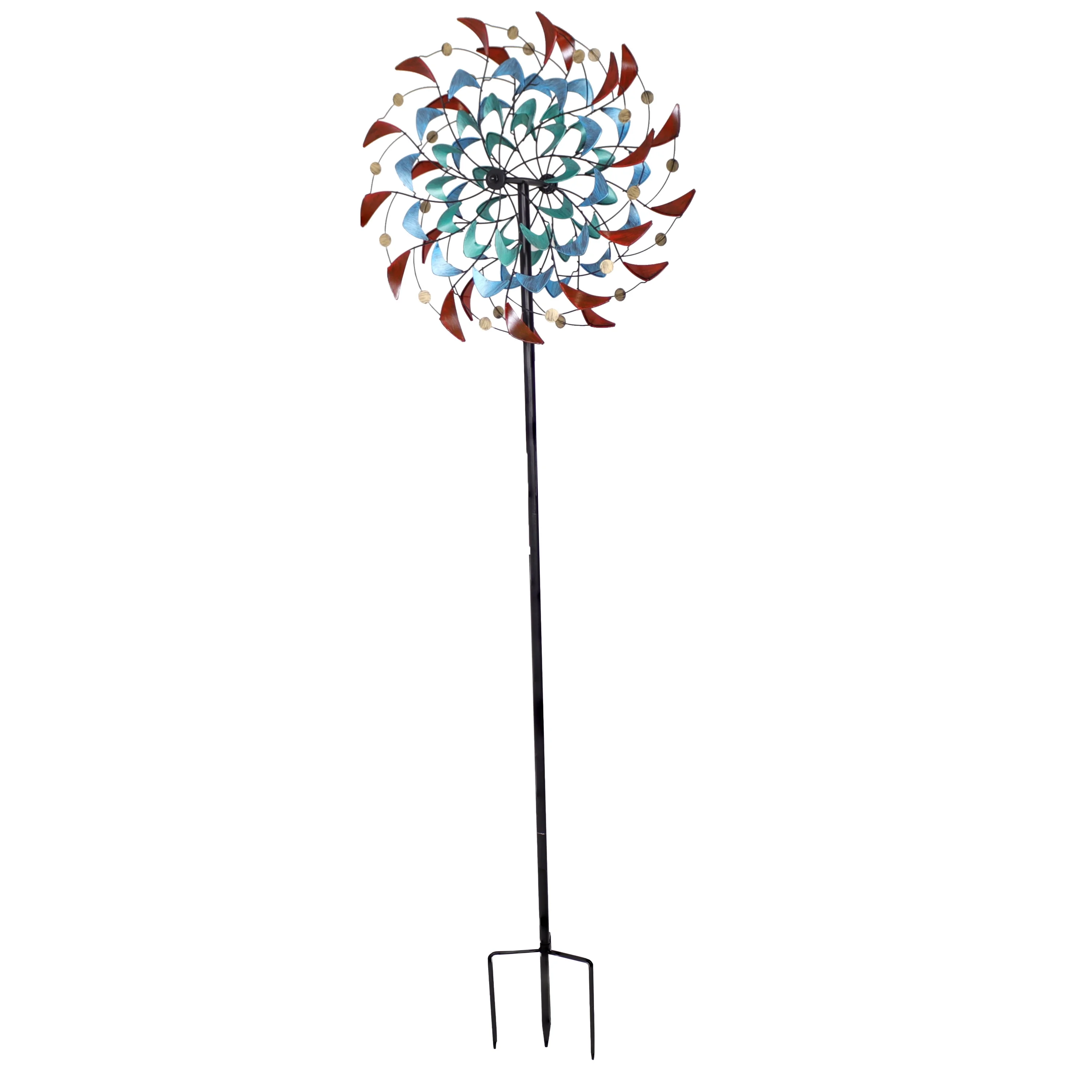 Sunnydaze Rainbow Breezes Metal Garden Wind Spinner - 84