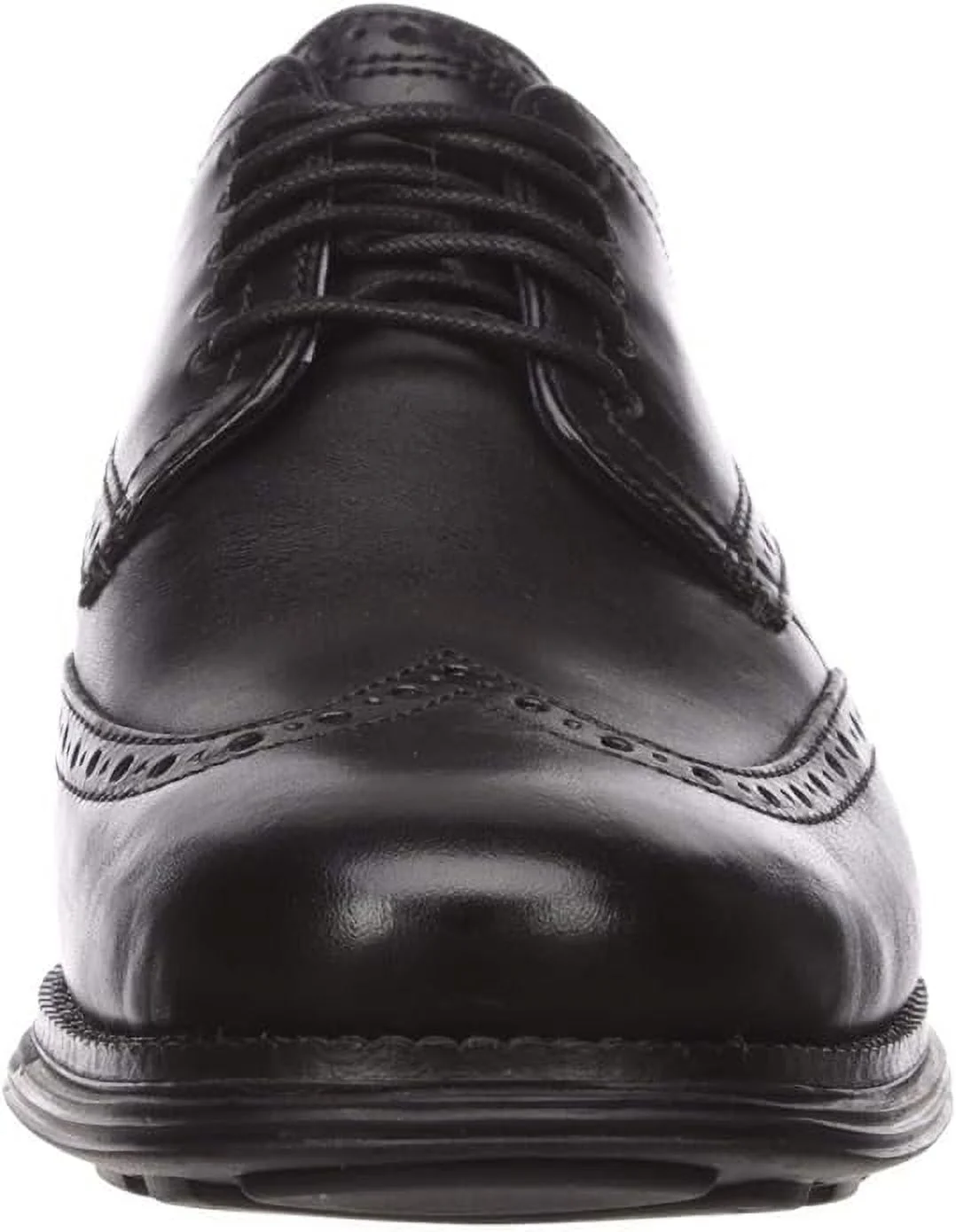 Cole Haan Grand Tour Wing Oxford Black/Black Leather Lace Up Cutout Sneakers (Black/Black, 11.5)