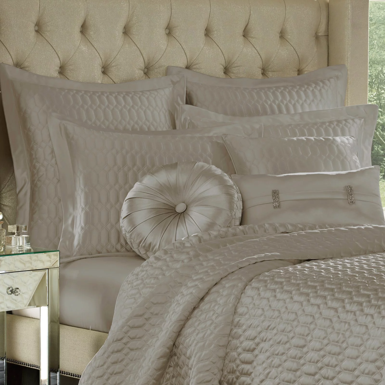 Saranda Satin Quilted Coverlet