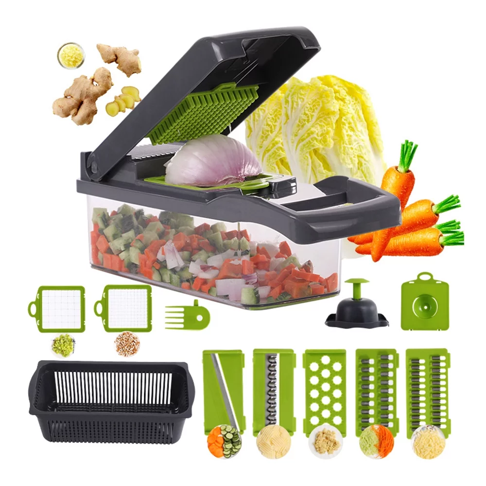 Multi-Function Vegetable Cutter, 8 in 1 Chopper Slicer, Kitchen Tools and Gadgets