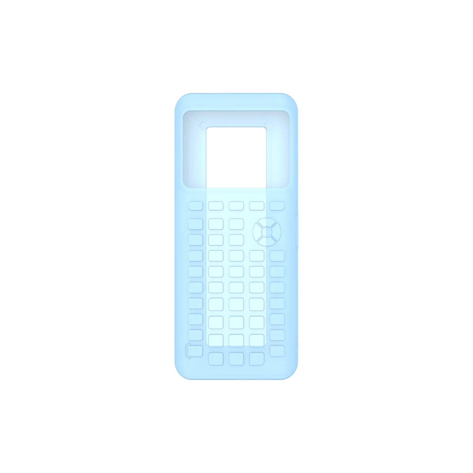 Calculator Slip Protective Case Blue Drop Resistant Silicone Case for Texas Instruments TI-84 Plus CE Graphing Calculator