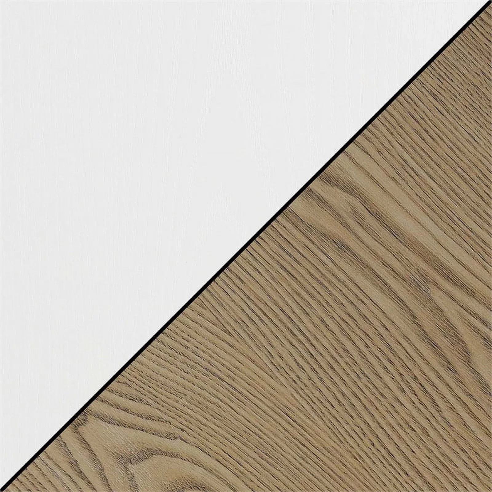 Pemberly Row One-Drawer End Table with Shelf in White Wood Finish