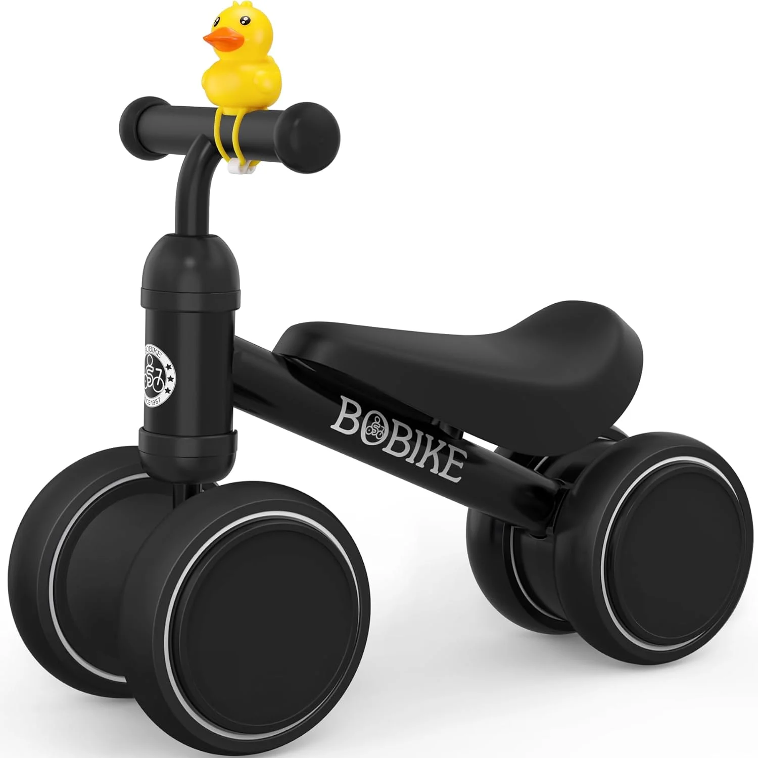 Open Box Bobike Baby Balance Bike Toys for 1 Year Old 10-24 Months Toddler - Black