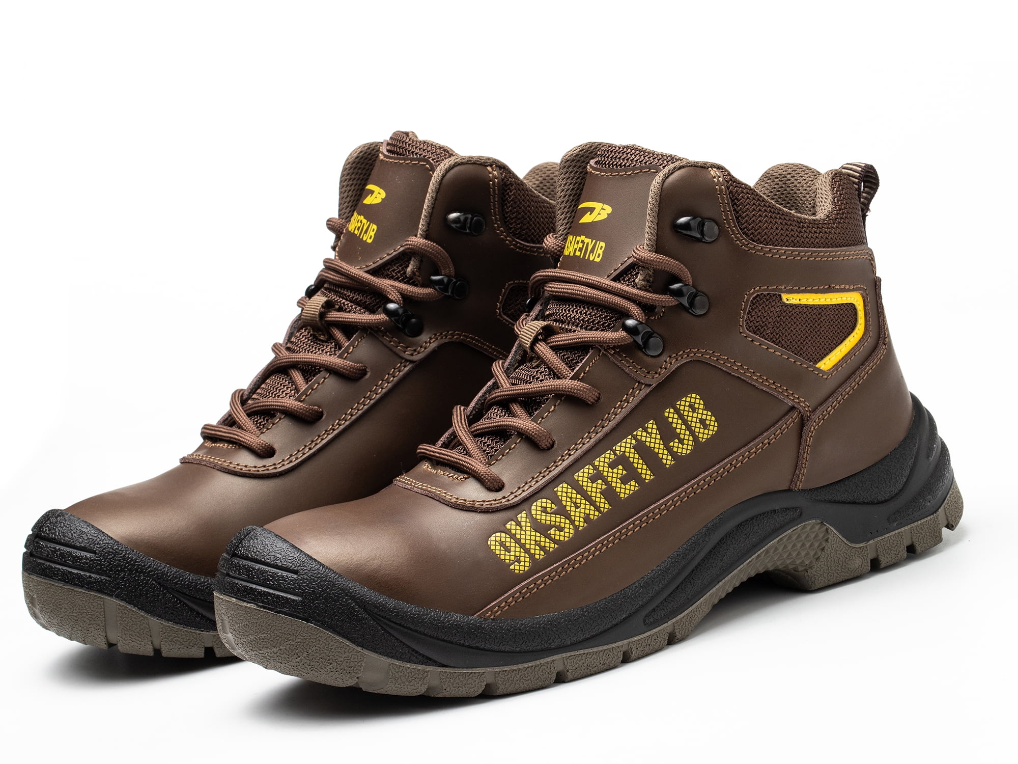 Tanleewa Work Boots for Men with Steel Toe Waterproof Non-Slip Safety Outdoor Shoe Size 11
