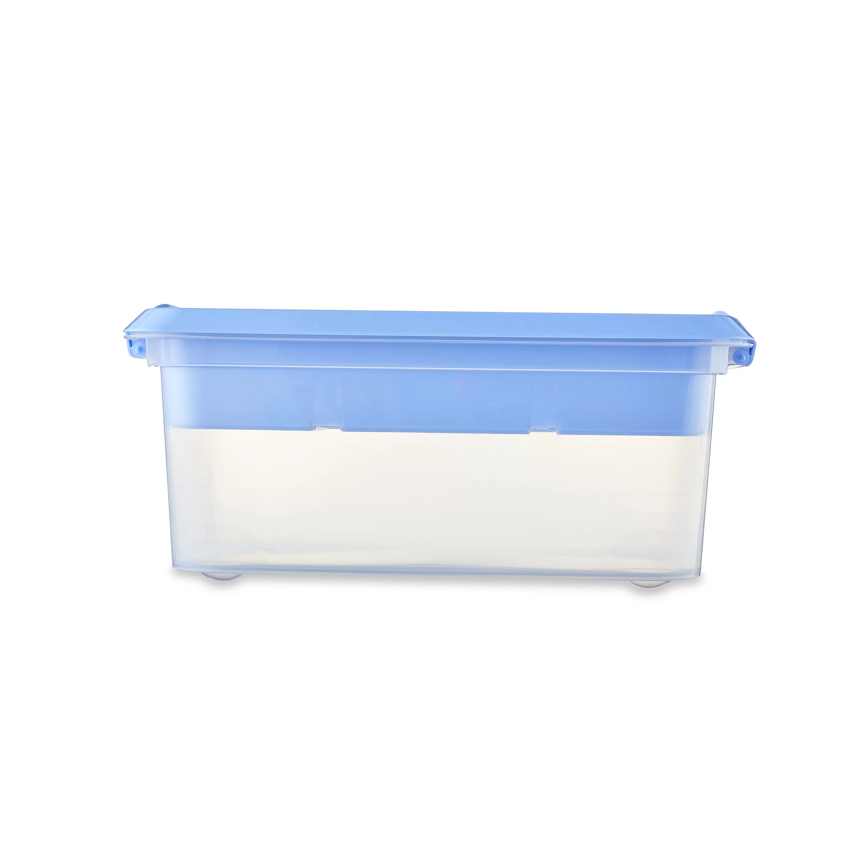 Pen + Gear 14.5-Quart Plastic Latch Storage Box File Organizer, Spring Periwinkle