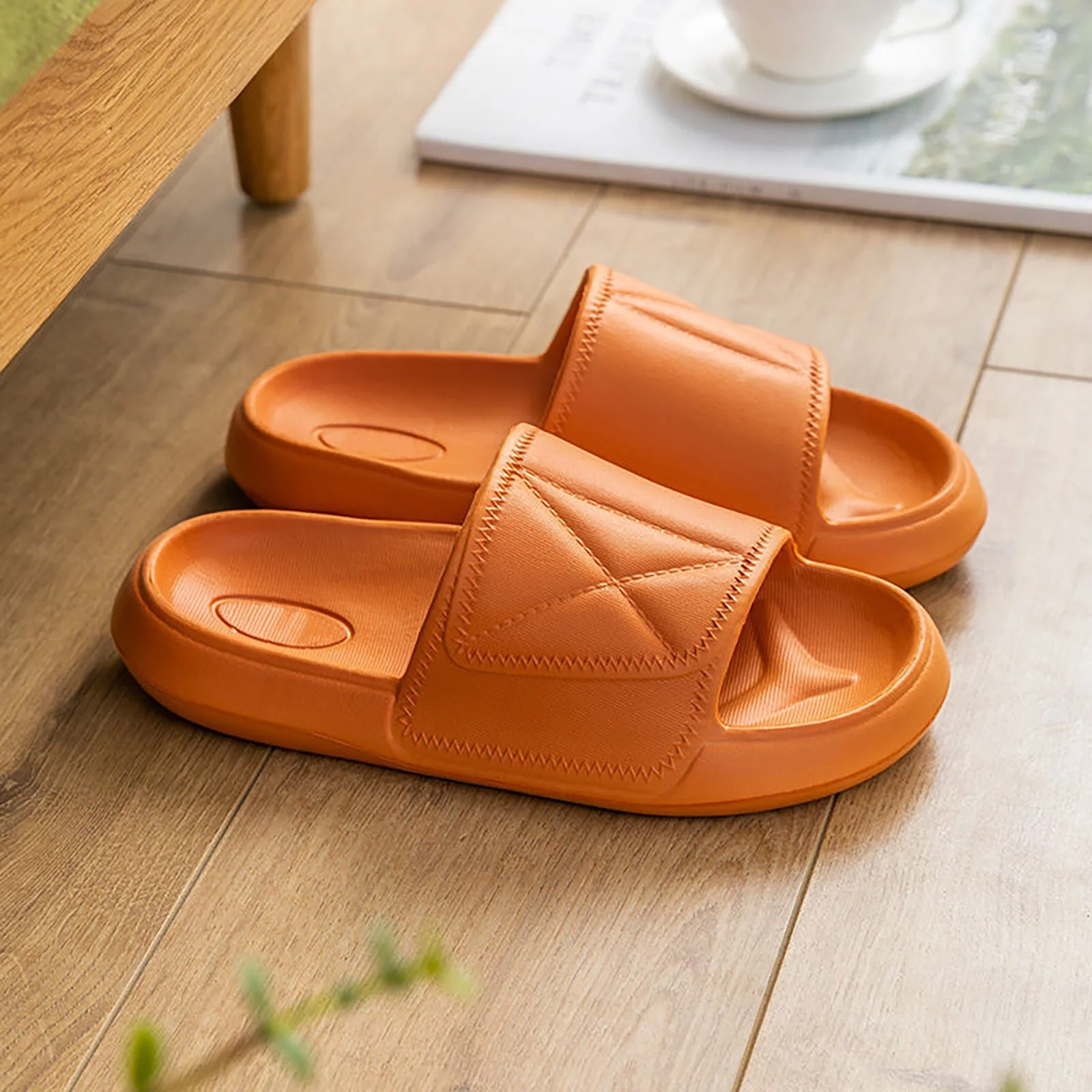 Slide Belt Women Women's Summer Thick Soled Indoor Non Slip Leisure Bathroom Soft Soled Slippers