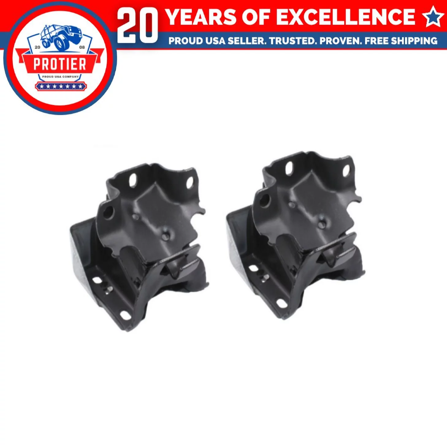 Front L & R Motor Mount Set 2PCS Compatible for 03-14 Chevy Express/ GMC Savana