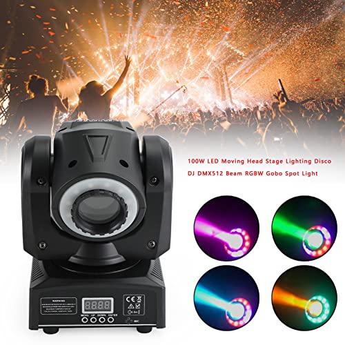 Stage Lights Moving Head Lights LED Moving Head Light DJ Disco 100W LED DMX512 Beam RGBW GOBO Stage Lights