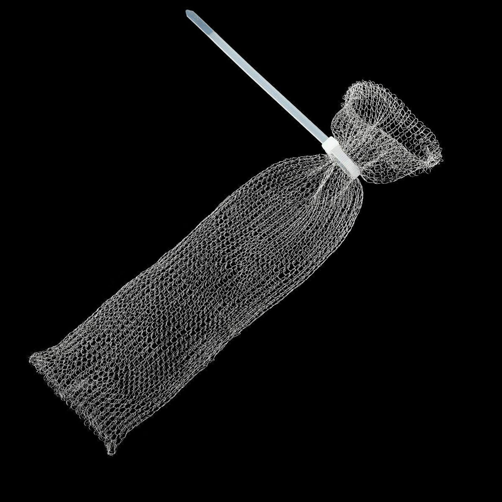 Anself 12Pcs Lint Traps with 12 Ties Attach to Washer Sink Hose Stainless Steel Lint Catcher From Clogging