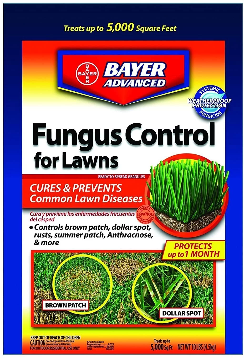 Bayer Advanced Fungus Control For Lawns Propiconazole 5000 Sq. Ft. 10 Lb.