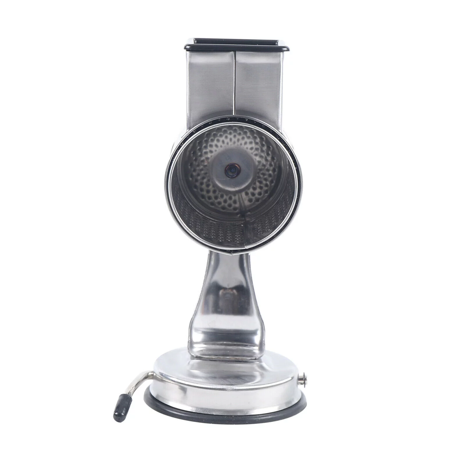 Stainless Steel Hand Held Food Grater Rotary Drum Slicer Grinder Food Graters & Lesters W/ 5 Blade