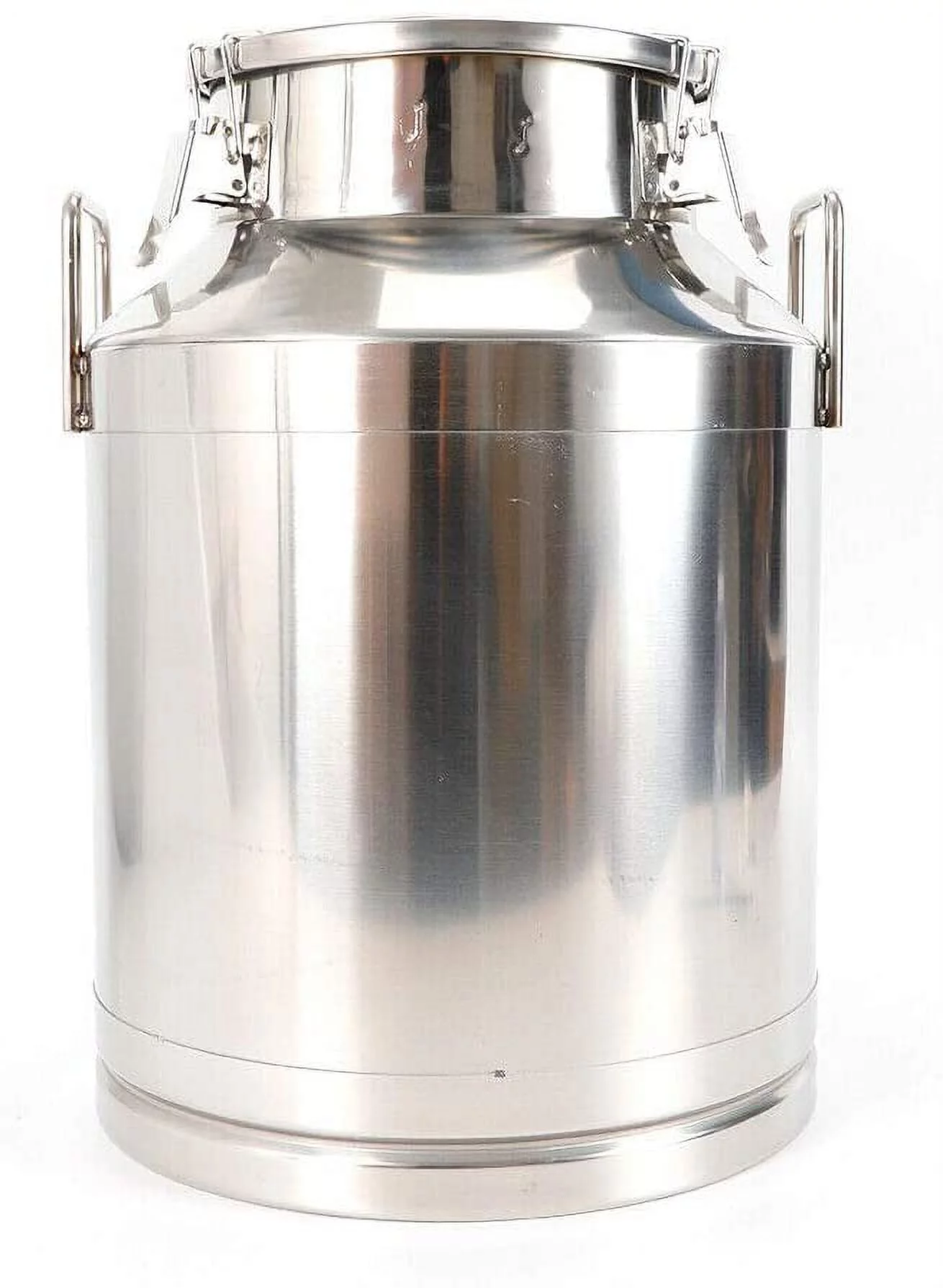 FETCOI 50L Stainless Steel Milk Can Milk Wine Airtight Storage Canister Silicone Seal