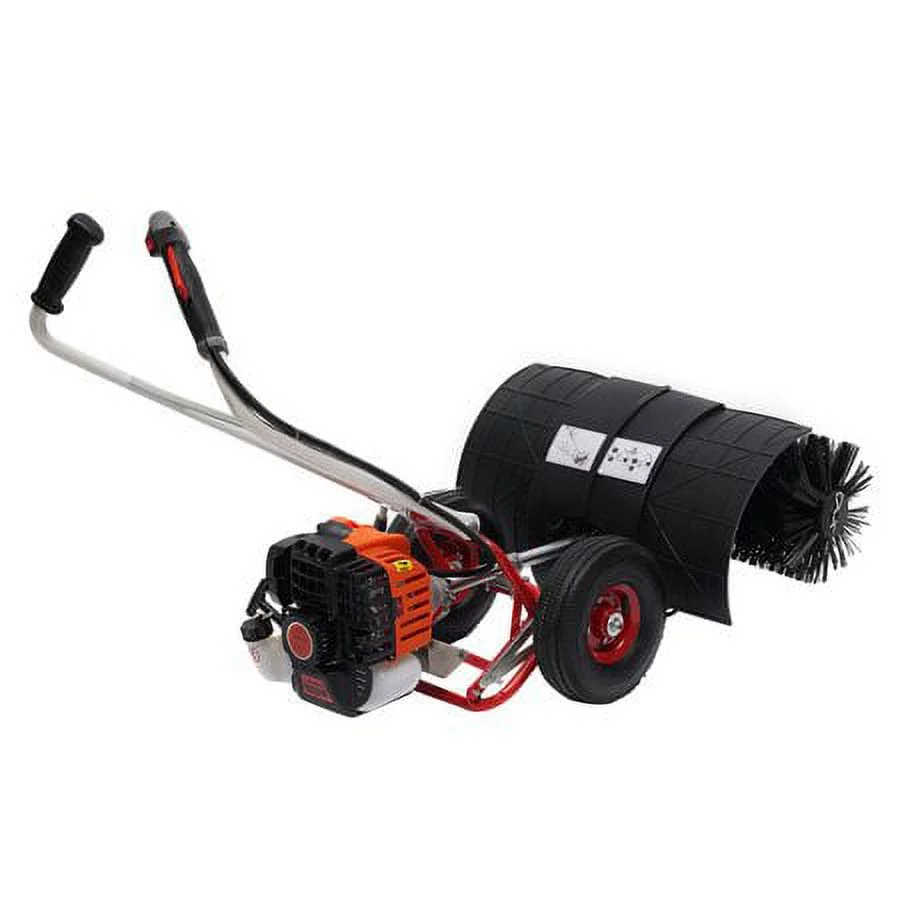 52CC Hand-pushed Road Cleaning Shovel Snow Broom Sweeper Double Handle Cleaner 2 Stroke