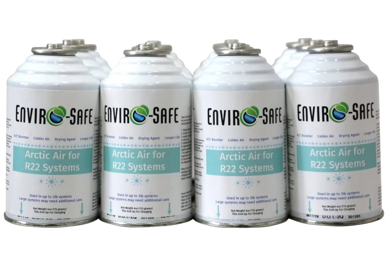 Envirosafe Arctic Air for R22, R-22, R22a Systems, Case of 12 Cans