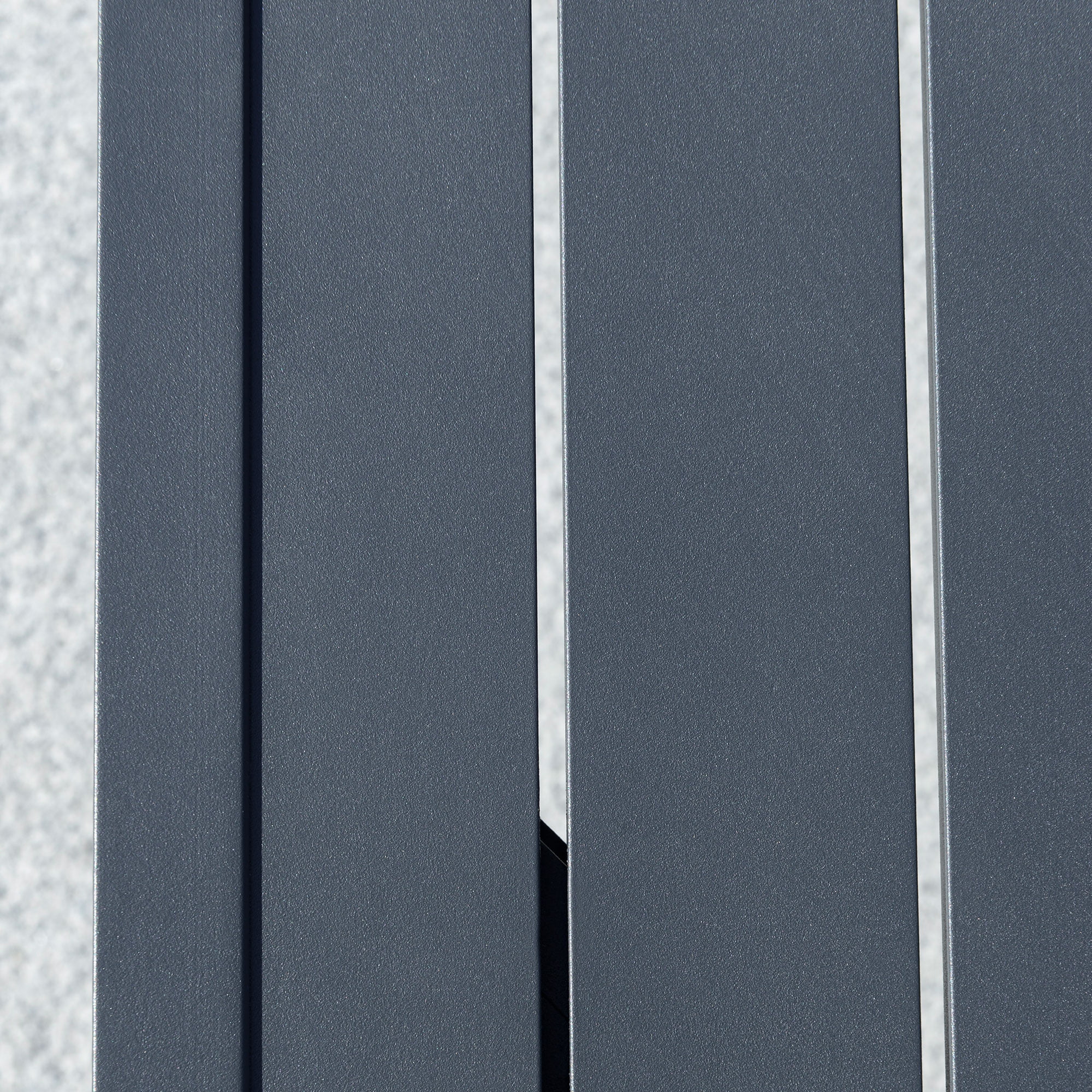 Outsunny 4 Piece Patio Furniture Set, Aluminum Conversation Set, Dark Grey