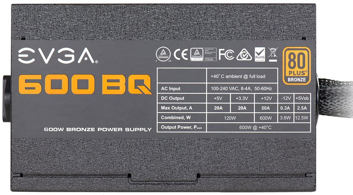 EVGA 600W BQ Power Supply