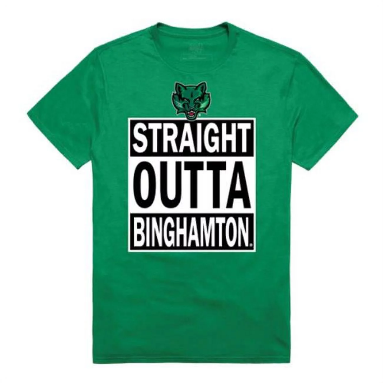 Binghamton University Straight Outta T-Shirt, Kelly - Extra Large