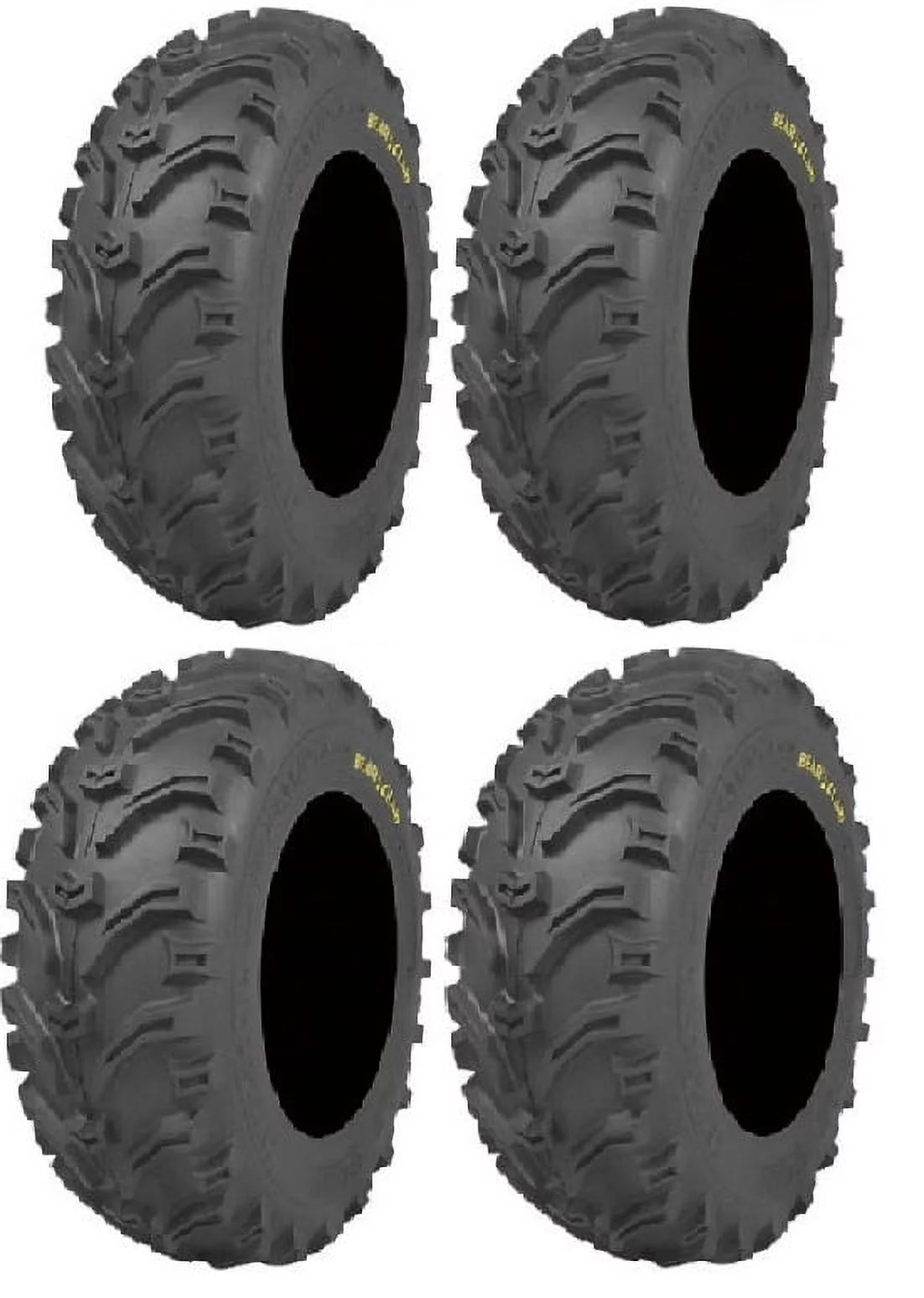 Full set of Kenda Bear Claw (6ply) 26x9-12 and 26x11-12 ATV Tires (4)