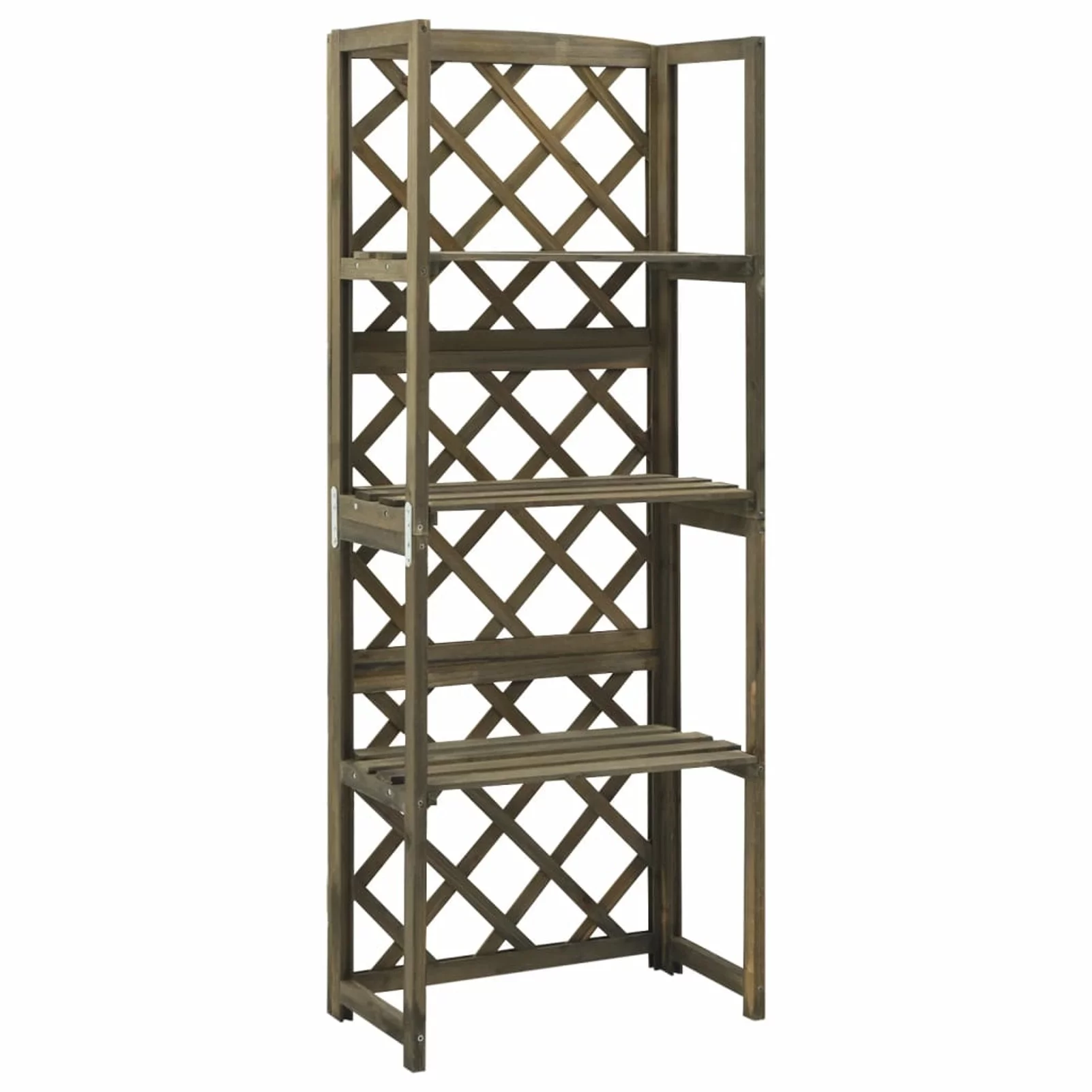 ikayaa Trellis with Shelves Gray 21.6