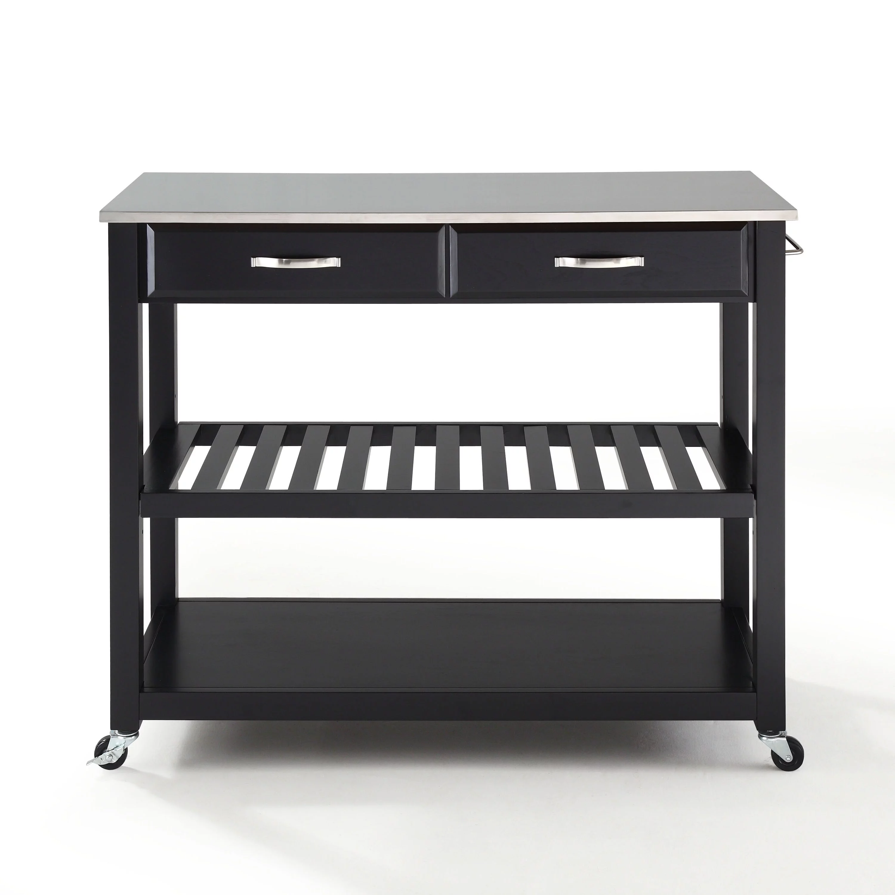 Crosley Furniture Crosley Stainless Steel Top Kitchen Prep Cart - 17