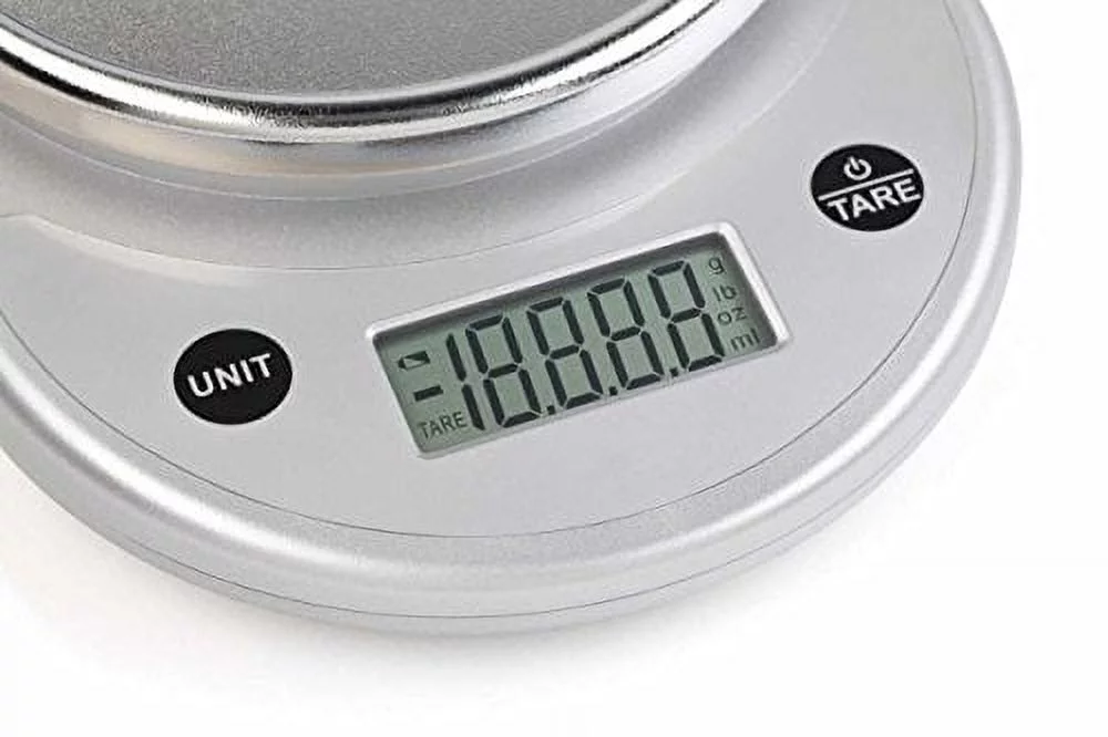Mosiso - Pro Digital Kitchen Food Scale, 1g to 11 lbs Capacity (Silver)