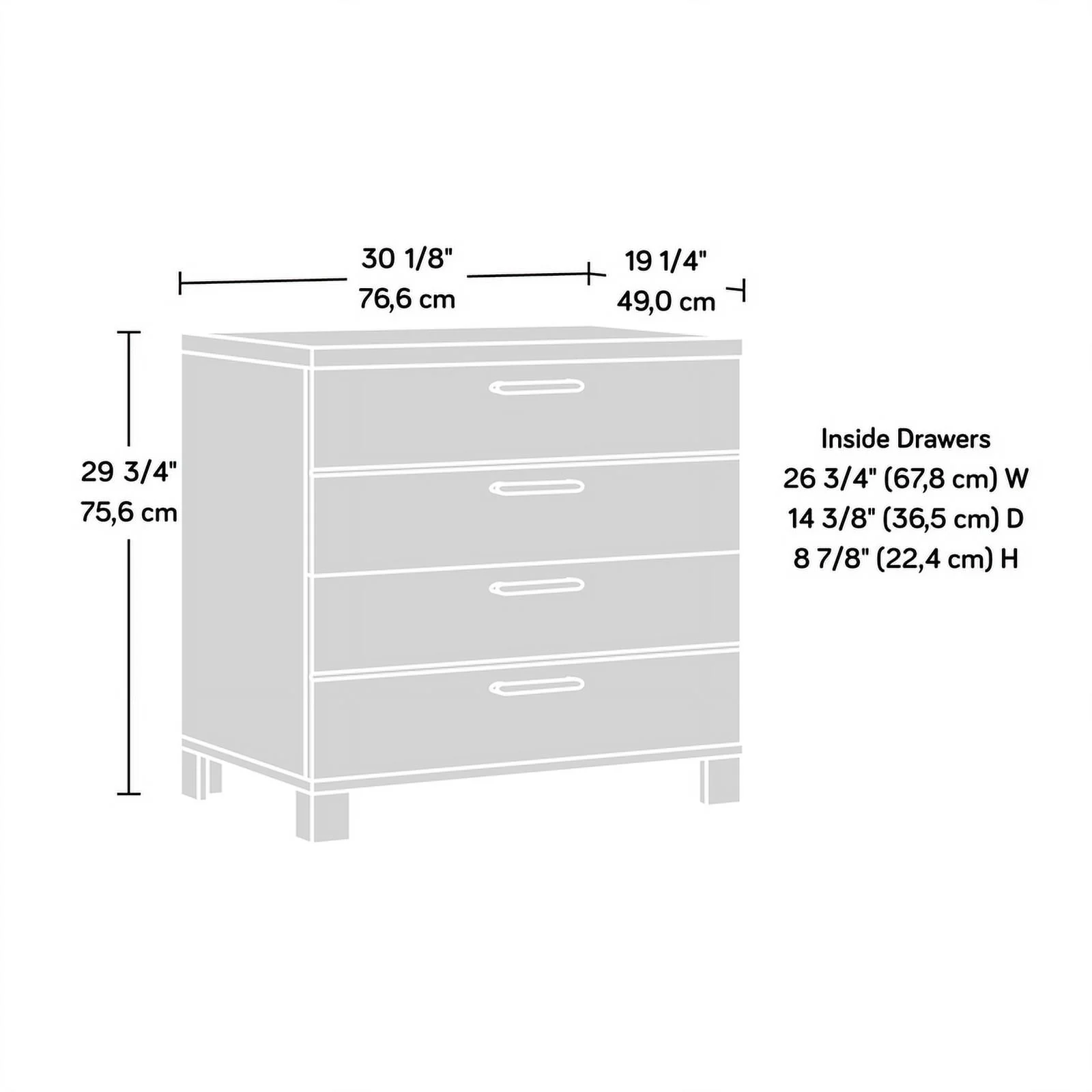 Sauder Rosedale Ranch Engineered Wood Lateral File Cabinet in Timber Oak