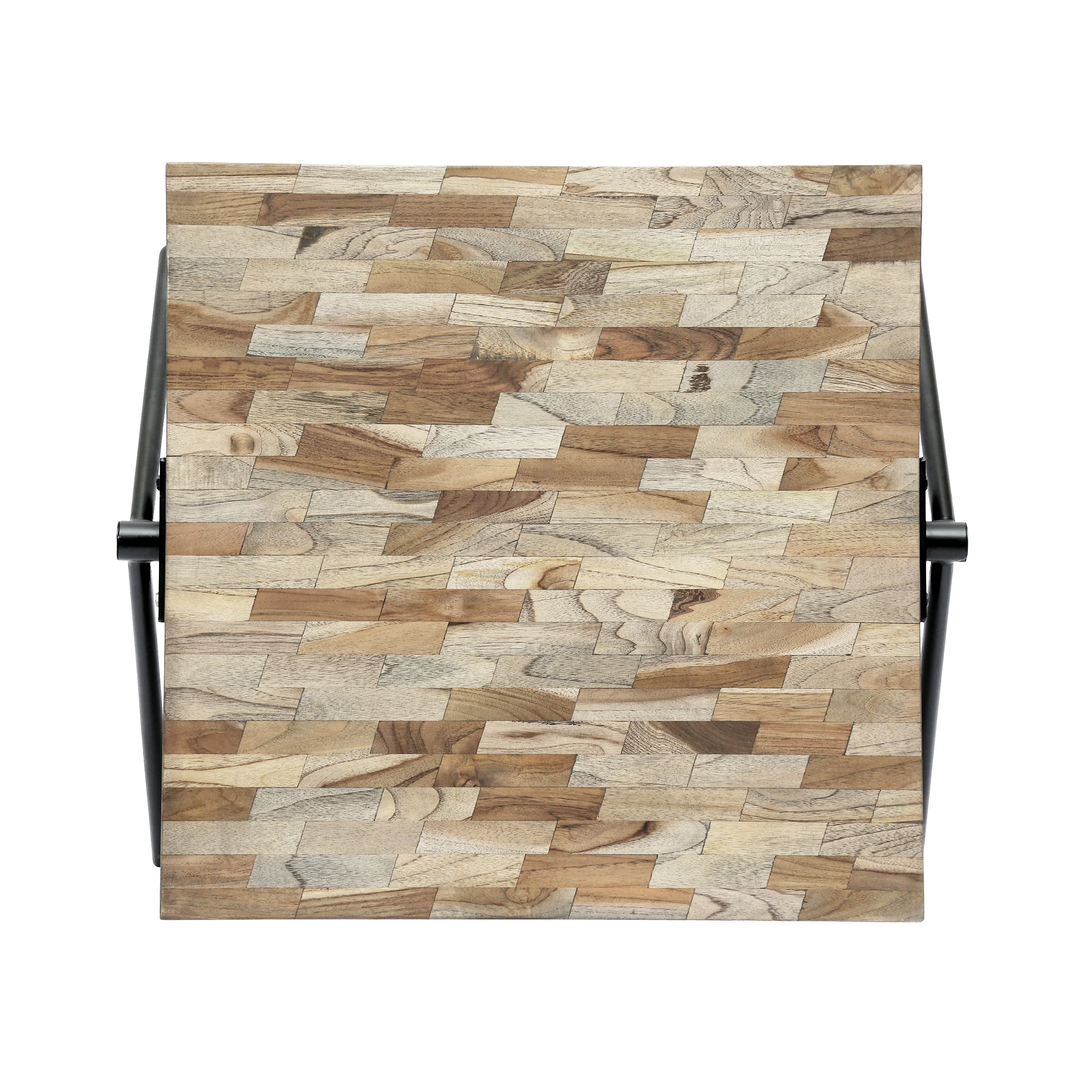 Noble House Liberty Industrial Wood and Metal Coffee Table, Gray