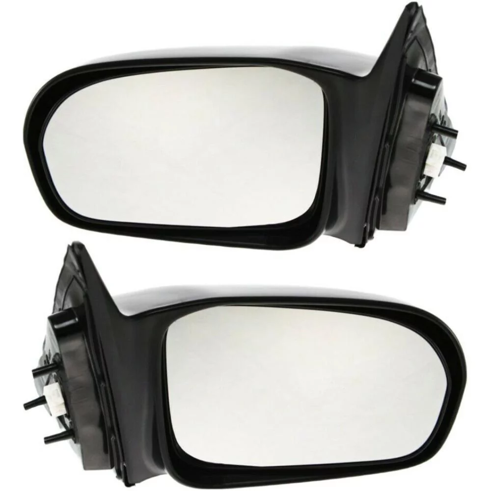 Power Side View Mirrors Black Left & Right Pair Set For Civic 4 Door Sedan Fits select: 2001-2005 HONDA CIVIC LX
