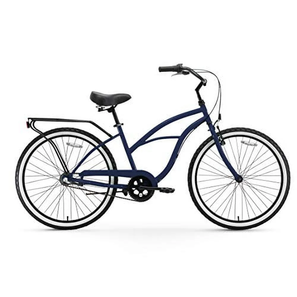 sixthreezero Around The Block Women's 3-Speed Beach Cruiser Bicycle, 26