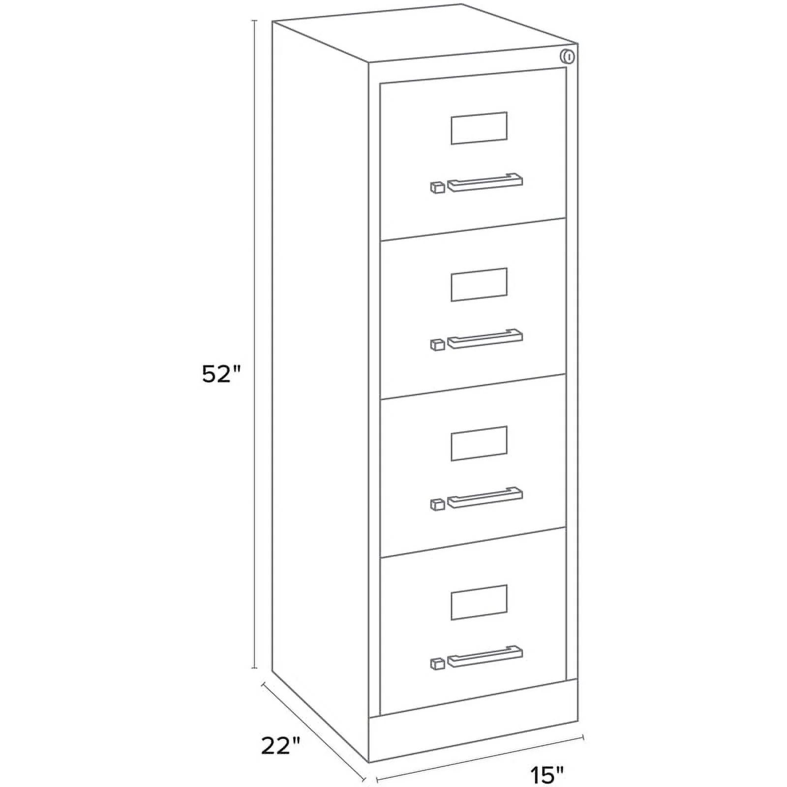 Scranton & Co 2 Set of Vertical File Cabinet and Adjustable Mobile File Caddy