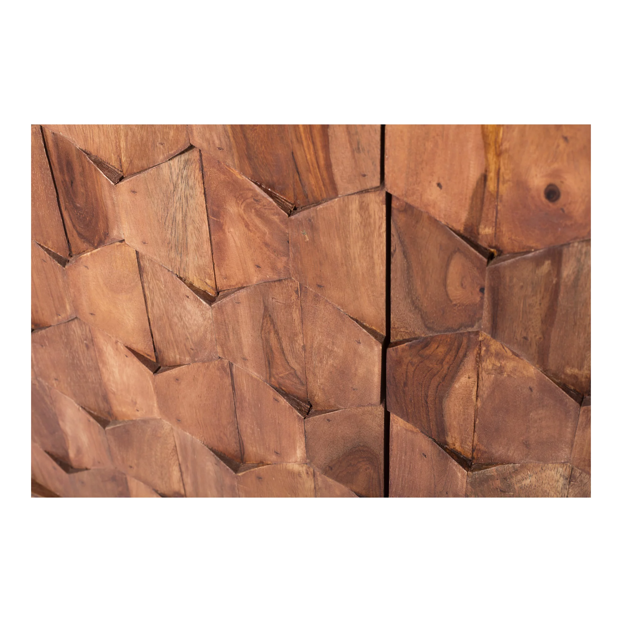 Moe's Home Collection O2 3-Drawer Modern Wood Sideboard in Natural