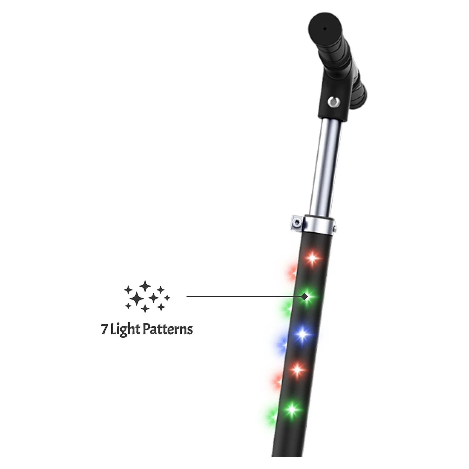 Jetson Jupiter Jumbo 2-Wheel Kick Scooter, Black, Ages 8+