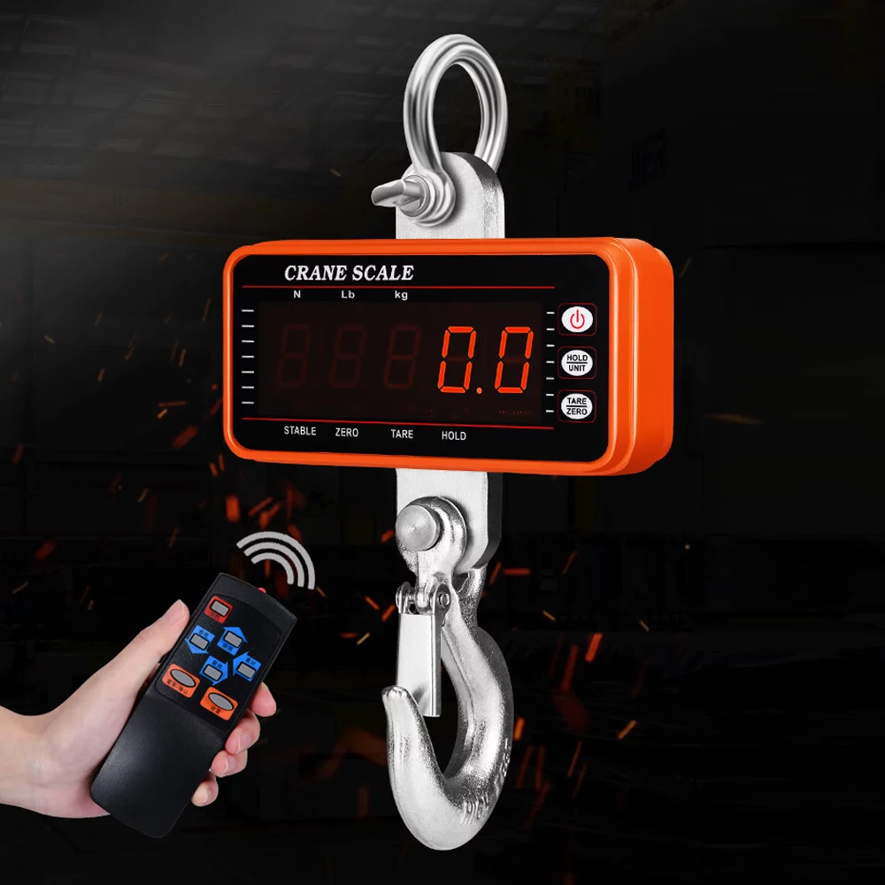 Dadypet Electronic Weigher,Heavy Duty Scale Scales LCD Display 1Ton Crane Scale Duty Scale Scales Scale 1Ton Crane Tool Scale 1Ton Display Tool Scale LCD Display Tool SIUKE ERYUE Qudai