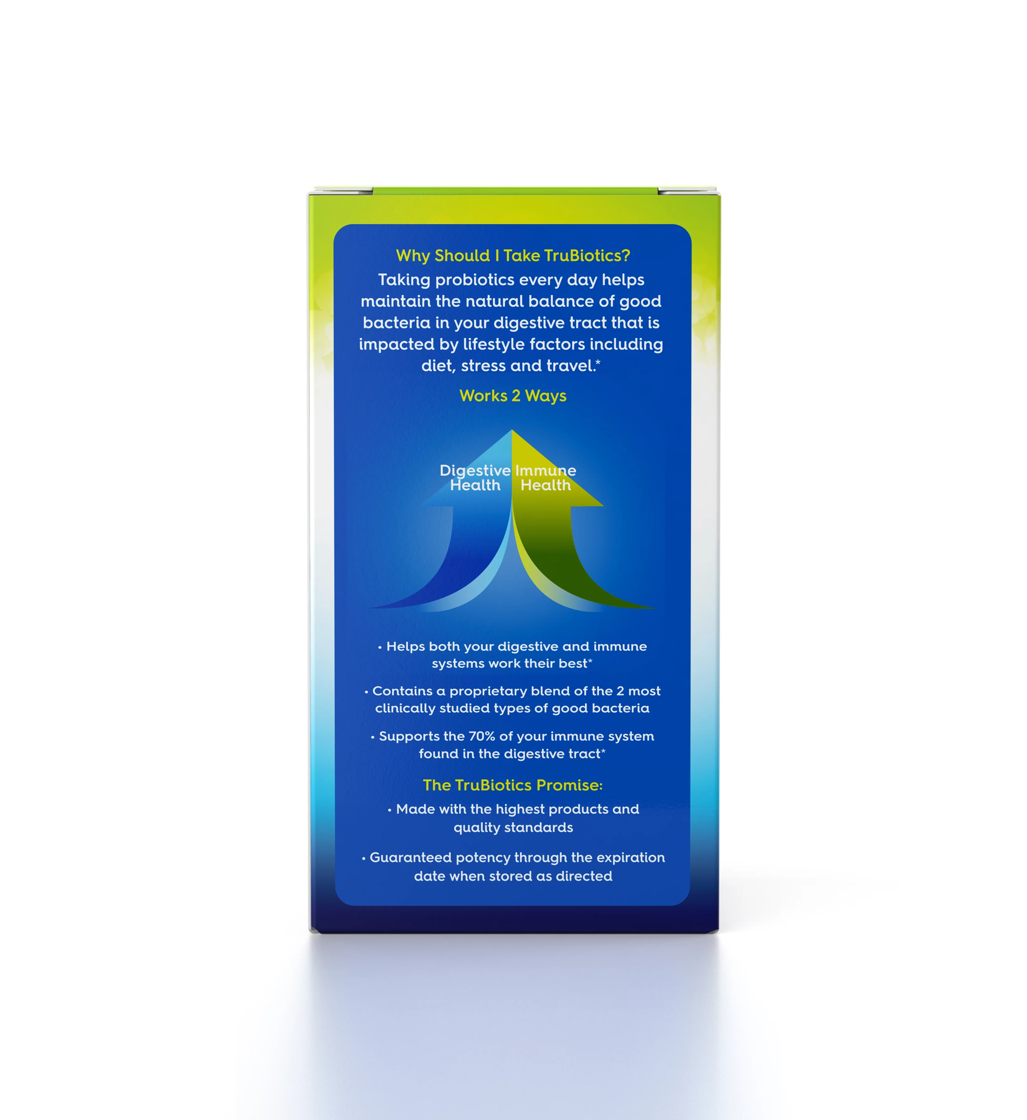 TRUBIOTICS, Daily Probiotic Supplement for Digestive Health, Men and Women, 30 Count