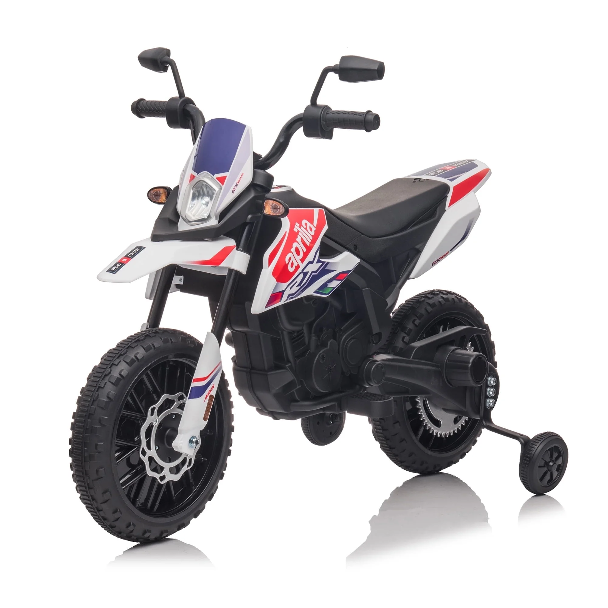 Lakecy Kids Motorbike,12V Electric Ride on Motorcycle for Toddlers Ages 3-6 with Training wheels, 5Mph