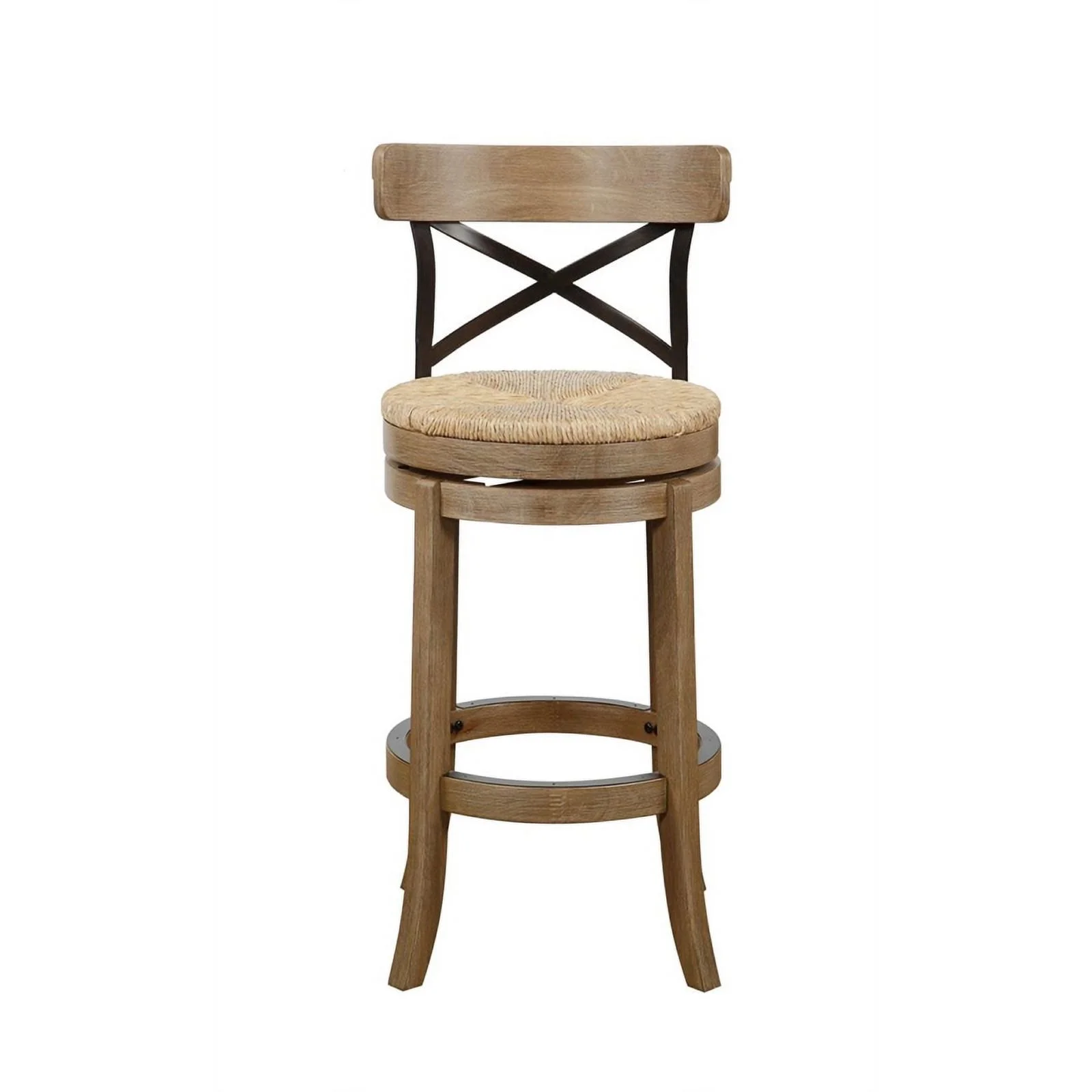 Boraam Myrtle Swivel Bar Stool - Wheat Wire-Brush