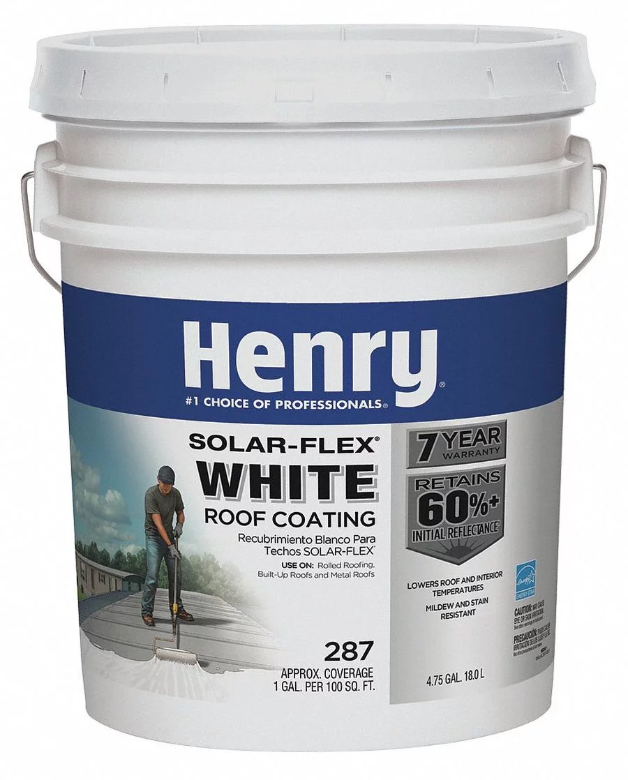 Henry Protective Roof Coating, 4.75 gal., White - HE287018