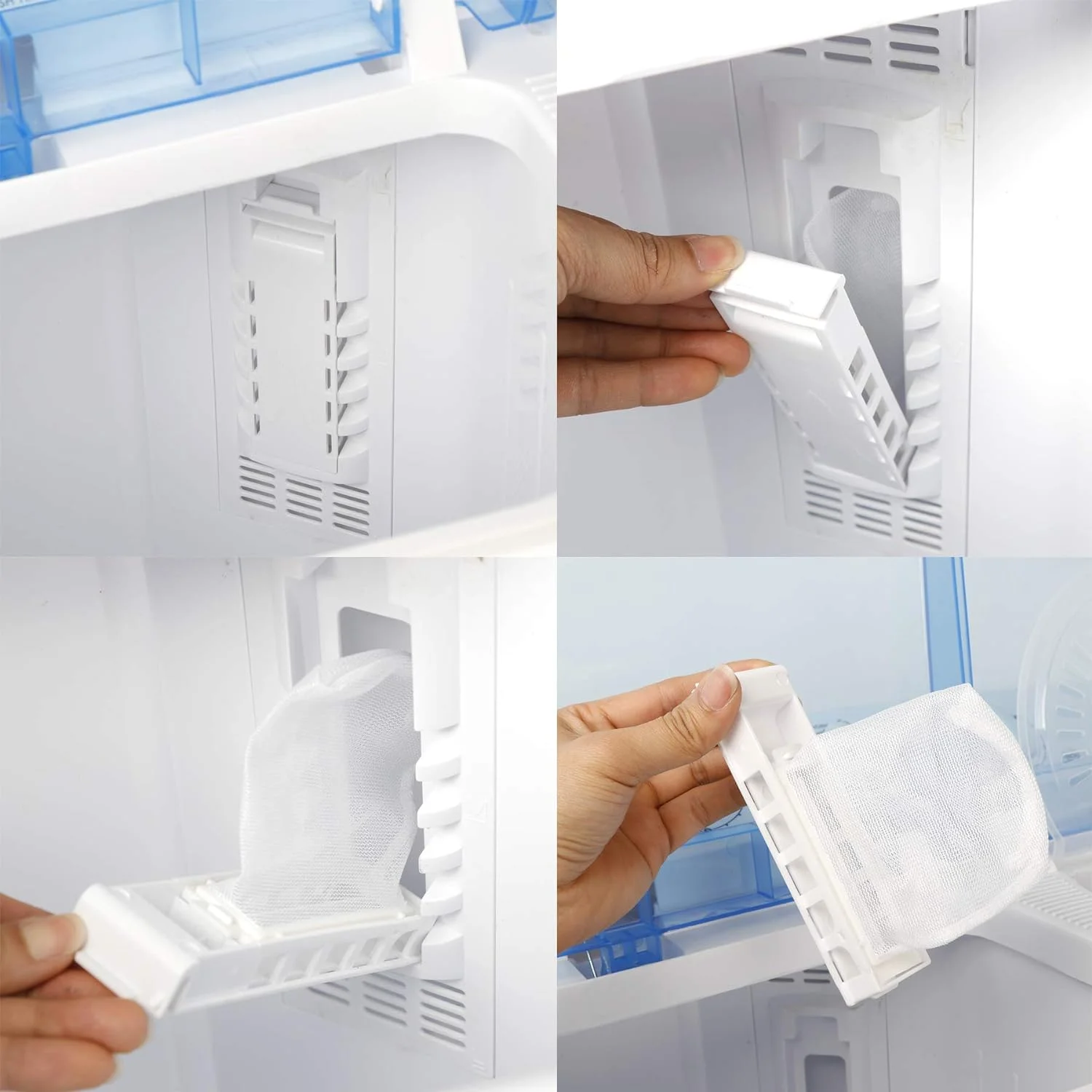 Portable Washing Machine Compact Twin Tub Laundry Washing Machine 17.6lbs Capacity, Mini Washer Dryer for Apartment RV Travelling,Semi-Automatic, 11lbs Washer, 6.6lbs Spinner