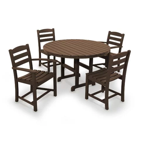 5-Pc Contemporary Dining Set in White