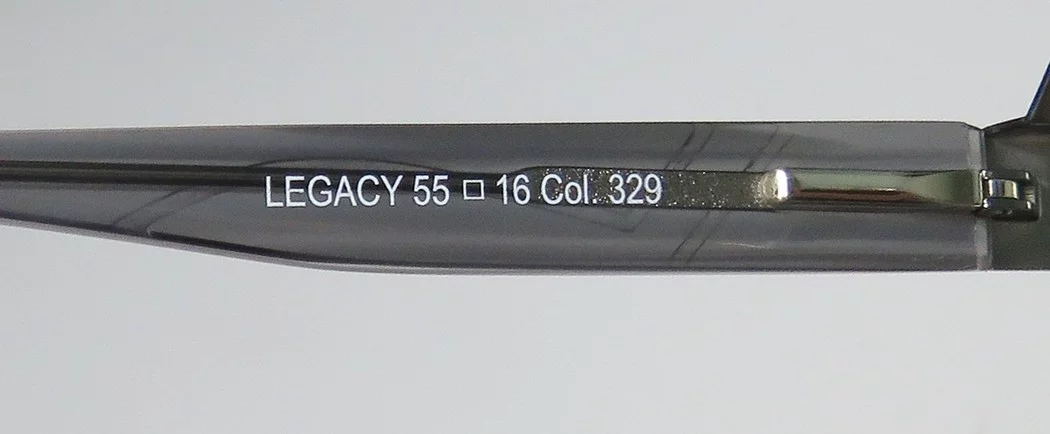 NEW HARRY LARY'S LEGACY MENS DESIGNER FULL-RIM SAGE / TRANSPARENT GRAY ULTIMATE COMFORT SPECIAL FRAME DEMO LENSES 55-16-0 FLEXIBLE HINGES EYEGLASSES/SPECTACLES