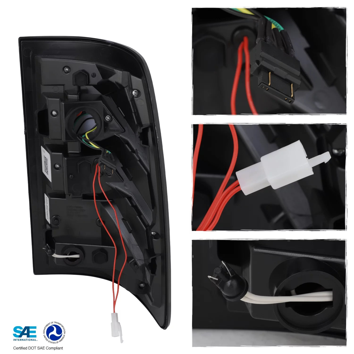 AKKON - Fits 2009-2018 Dodge Ram 1500 2500 3500 Truck [Full LED] ChromeTail Lights Pair Driver Left + Passenger Right