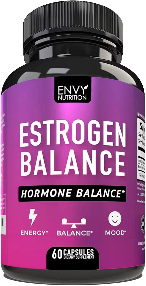 Envy Nutrition Hormone Balance DIM Supplement with Bioperine, 60 Capsules
