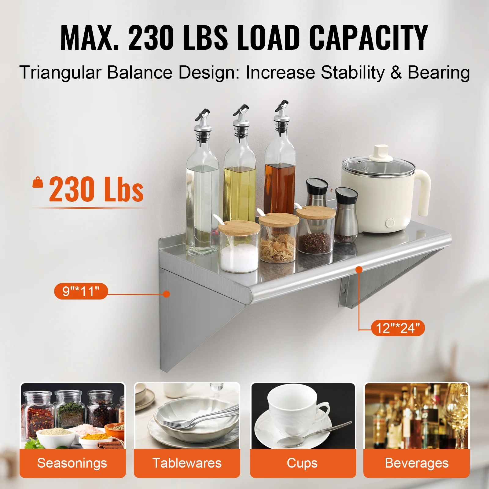 SKYSHALO Stainless Steel  24