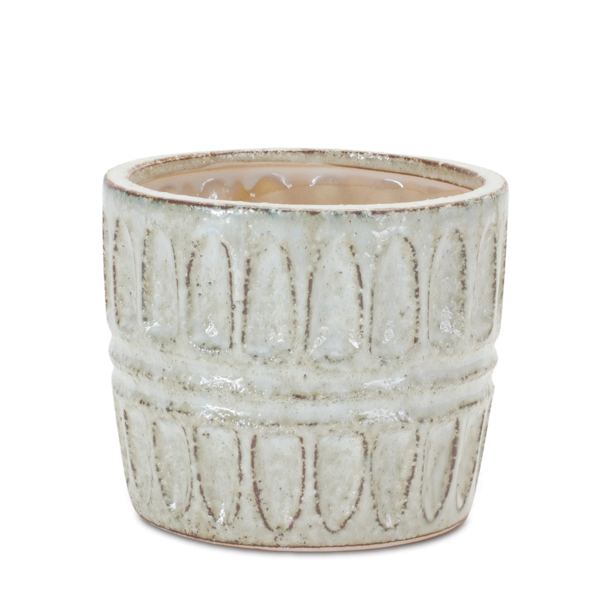 Melrose International Distressed Clay Planter (Set of 2)