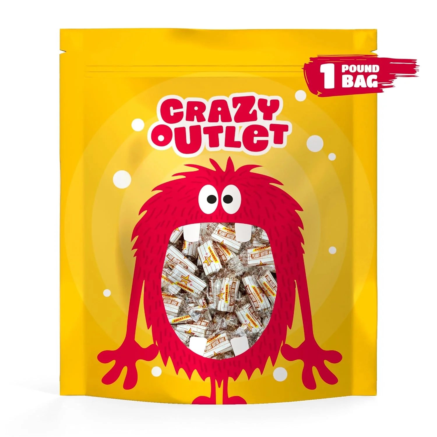 Atkinson's Sugar-Free Peanut Butter Candy Bars, 1-Pound Pack